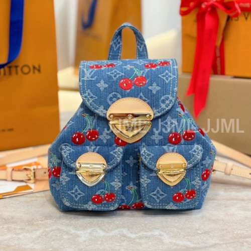 루이비통 LV x TM VENICE NM 모노그램 데님 백팩