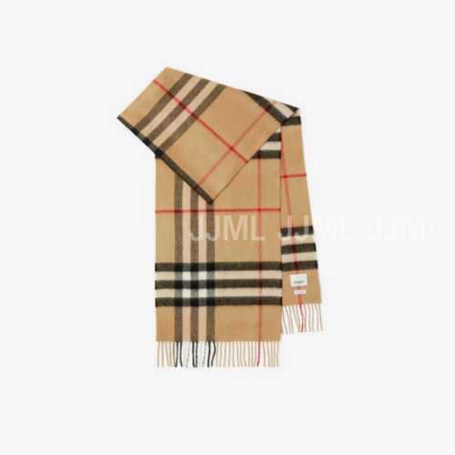 버버리 체크 캐시미어 스카프 아카이브 베이지