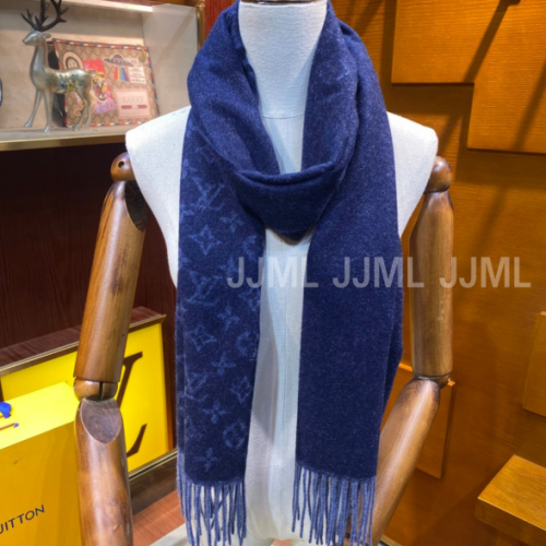 루이비통 모노그램 그라디엉 스카프 네이비블루
