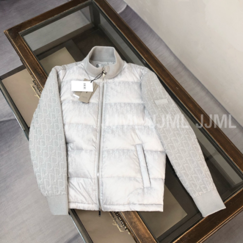 디올 Oblique 로고 패딩 아이보리