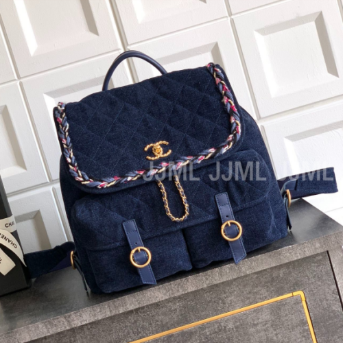 샤넬 블루 파리 백팩