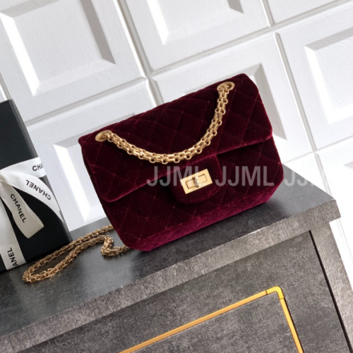 샤넬 Montebello 2.55 미니백 버건디