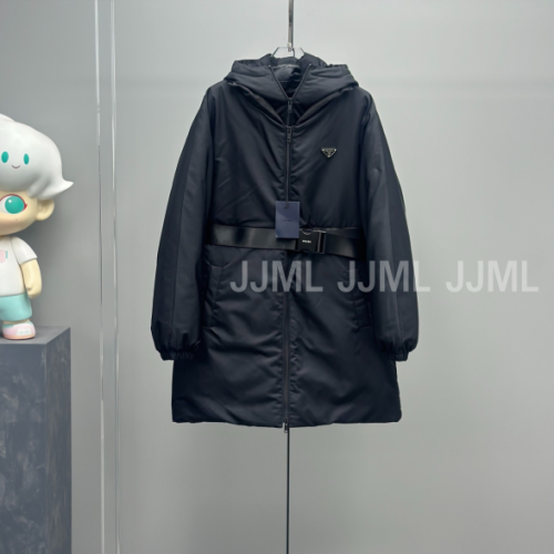프라다 패딩 코트 블랙