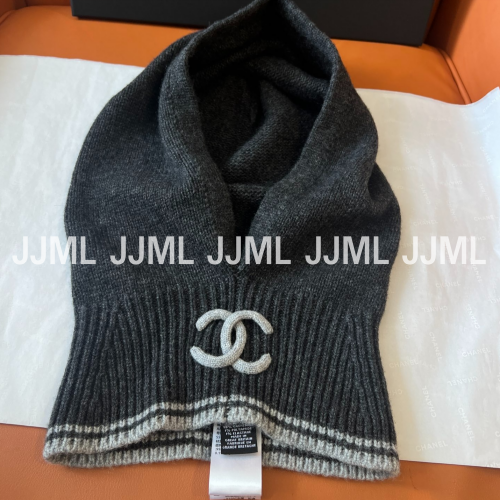 샤넬 로고 바라클라바 챠콜