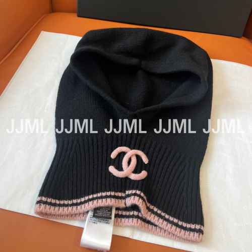 샤넬 로고 바라클라바 블랙