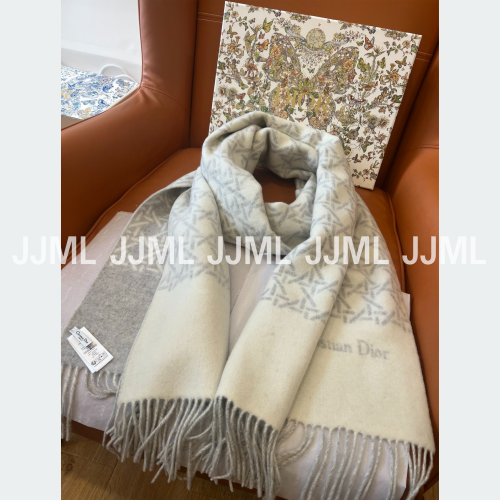 디올 투톤 머플러 그레이&아이