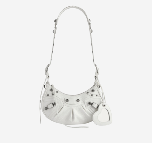 발렌시아가 르 카골 숄더백 화이트