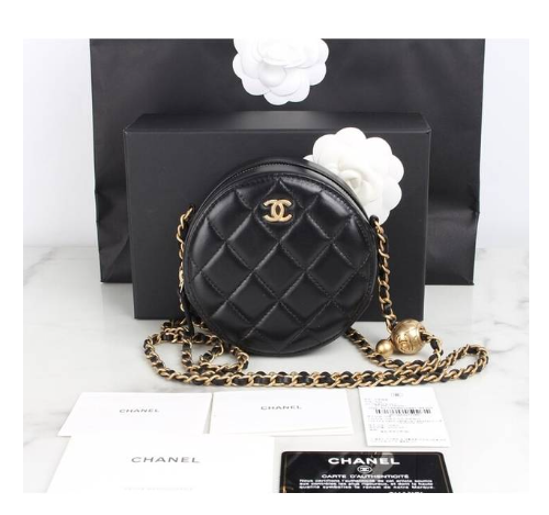 샤넬 클래식 골드볼 체인 라운드백