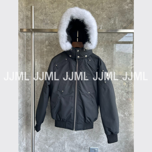 무스너클 발리스틱 봄버 패딩 블랙 화이트퍼