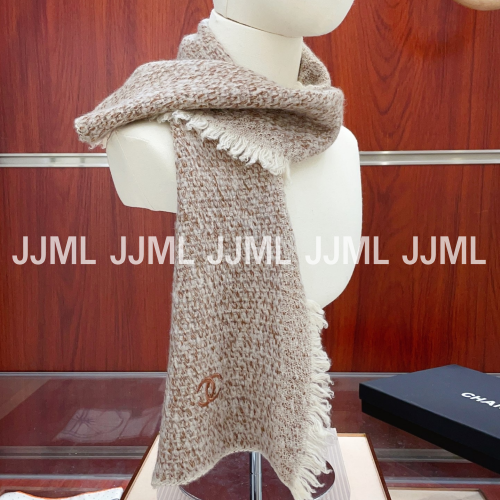 샤넬 팝 머플러 브라운