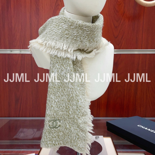 샤넬 팝 머플러 그린