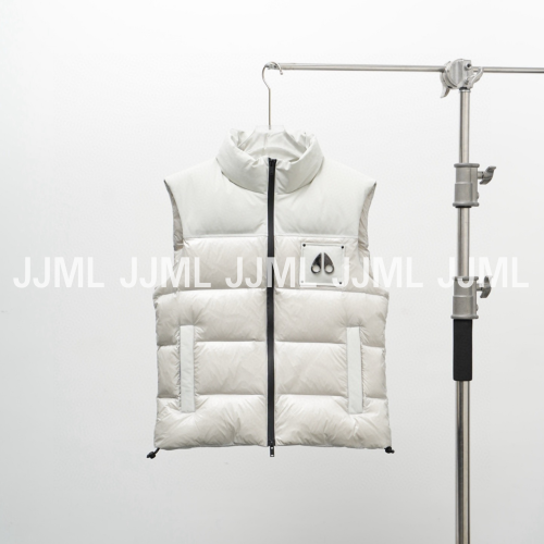 무스너클 패딩 베스트 화이트