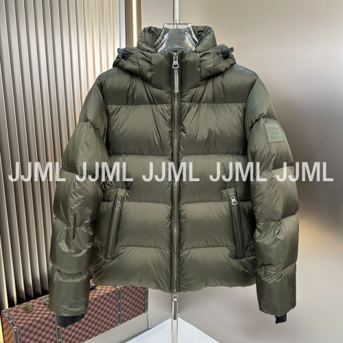 버버리 후드 패딩 카키