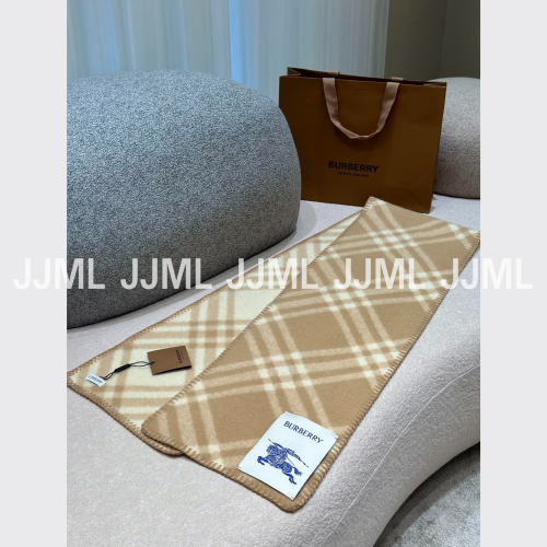 버버리 울 머플러 베이지