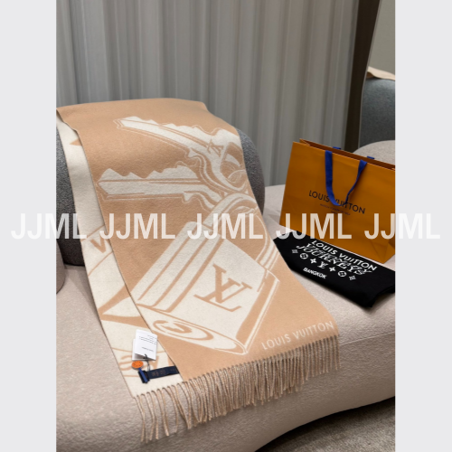 루이비통 락키스 머플러 베이지