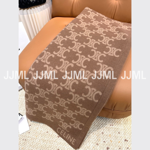 셀린느 숄 머플러 브라운