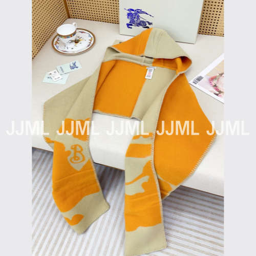 버버리 바라클라바 머플러 오렌지