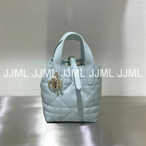 디올 25 뚜주흐 버티컬 스몰 토트백 플라시드 블루