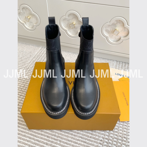 루이비통 보부르 첼시 부츠 블랙