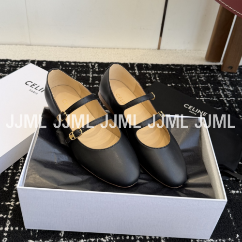 셀린느 메리제인 발레리나 플랫슈즈 블랙