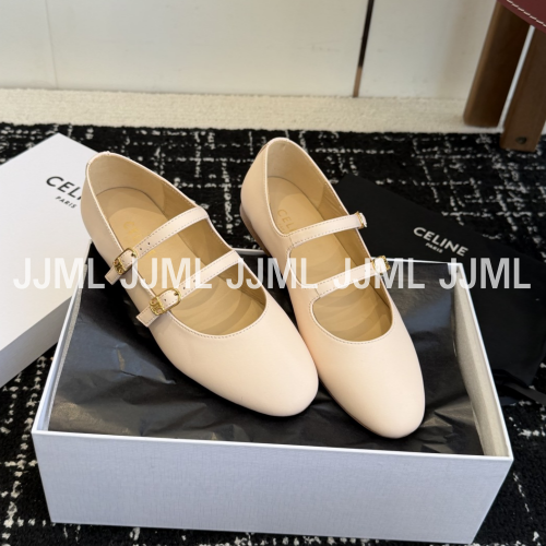 셀린느 메리제인 발레리나 플랫슈즈 핑크