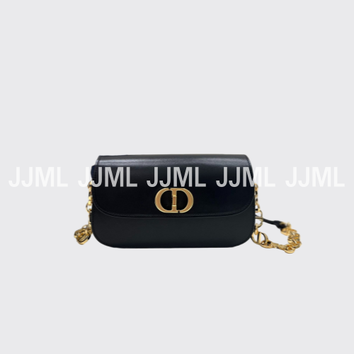 디올 30 몽테인 에비뉴 백 박스카프스킨 블랙