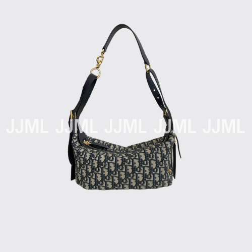 디올 디저니 스몰 백 블루 오블리크 자카드