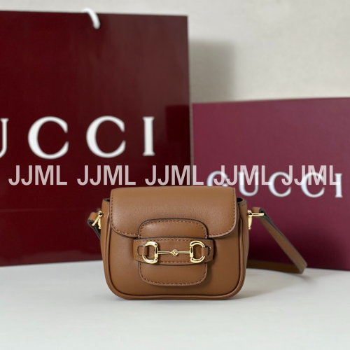 구찌 홀스빗 1955 나노 백 브라운 레더