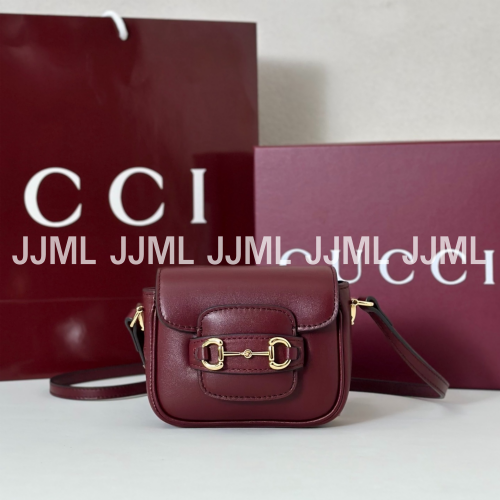 구찌 홀스빗 1955 나노 백 레드 레더