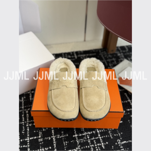 에르메스 고 뮬 스웨이드 베이지