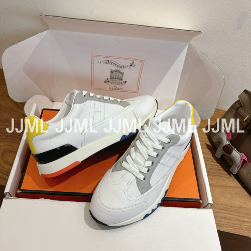 에르메스 트레일 스니커즈 화이트&옐로우