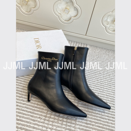 디올 힐 앵클 부츠 블랙