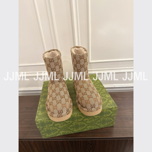 구찌 gg 캔버스 크리스탈 부츠 베이지