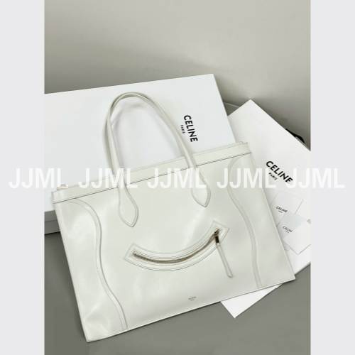 셀린느 플랫 카바스 뉴 러기지 화이트백