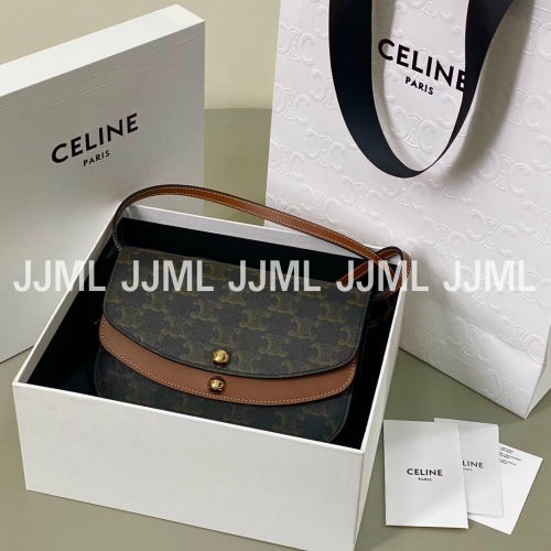 셀린느 듀오 스트랩 woc 패턴 브라운