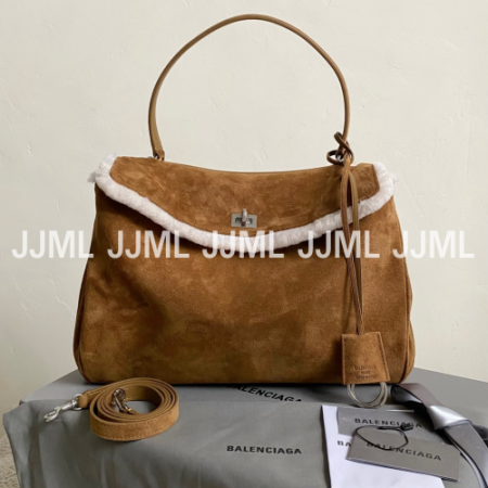 발렌시아가 로데오 스웨이드 브라운