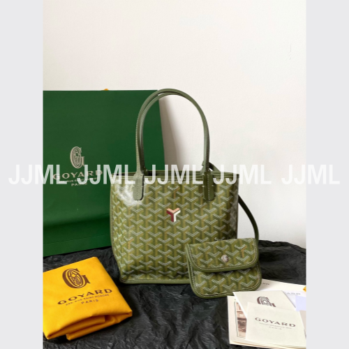 고야드 미니 토트백 카키