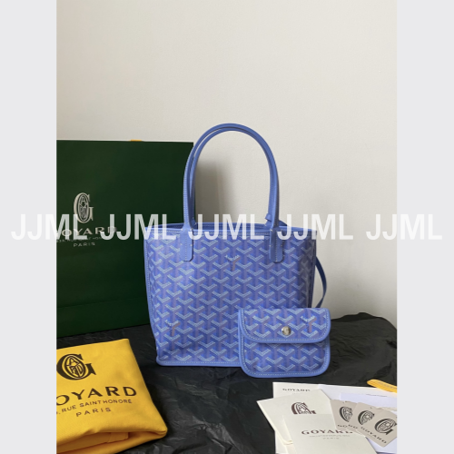 고야드 미니 토트백 블루