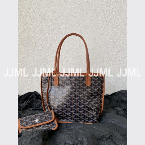 고야드 미니 토트백 블랙브라운