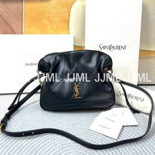 입생로랑 JAMIE 4.3 숄더백 블랙 램스킨