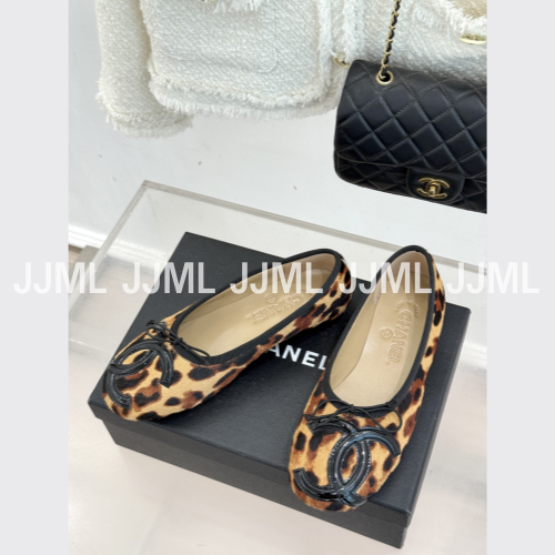 샤넬 발레리나 플랫 레오파드
