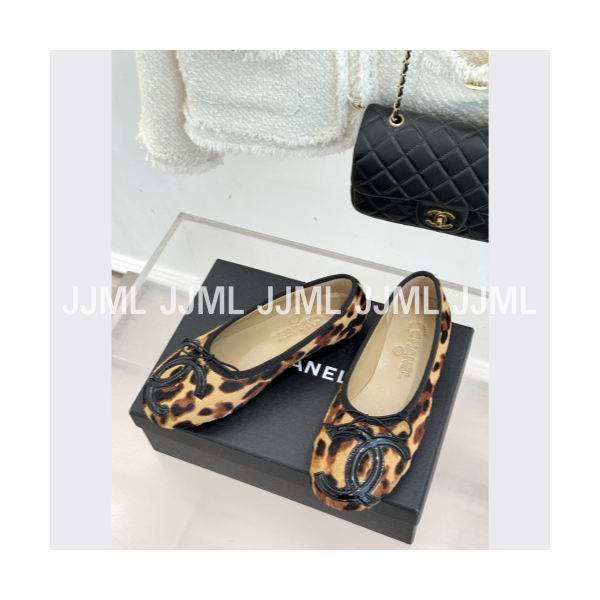 샤넬 발레리나 플랫 레오파드