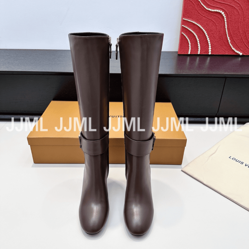루이비통 2025 여성 부츠 버건디