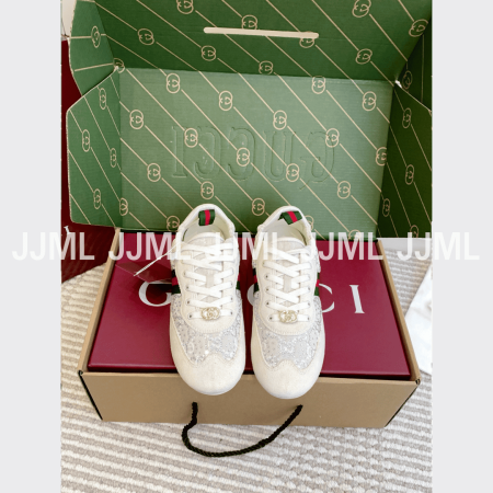 구찌 크리스탈 시프트 스니커즈 화이트 크리스탈