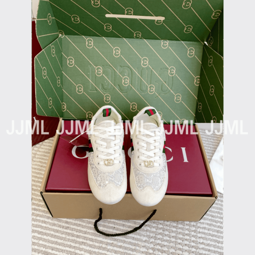 구찌 크리스탈 시프트 스니커즈 화이트 크리스탈