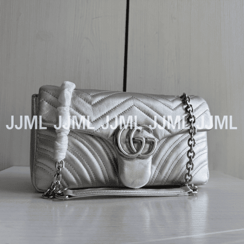 구찌 마몽트백 실버