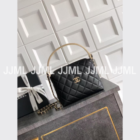 샤넬 코코크러쉬 탑핸들백 블랙