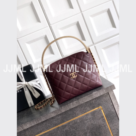 샤넬 코코크러쉬 탑핸들백 버건디