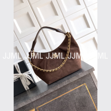 샤넬 26C 호보백 31 스웨이드 다크브라운