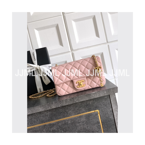 샤넬 25B 미니 플랩백 20 라이트핑크